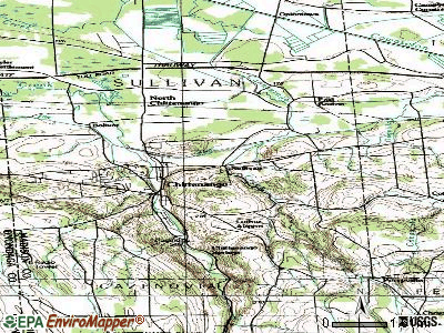 Sullivan topographic map