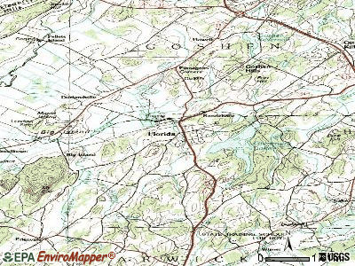 Florida topographic map