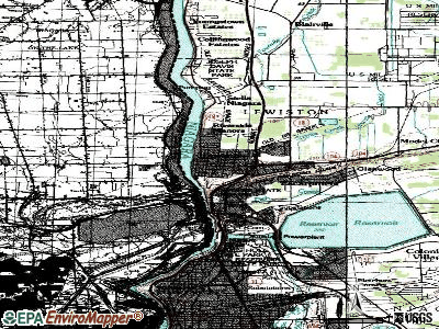 Lewiston topographic map