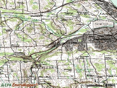Camillus topographic map