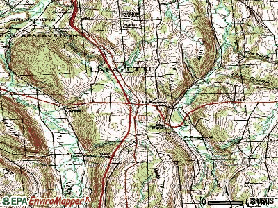 Fabius topographic map