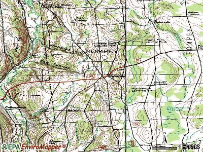 Pompey topographic map