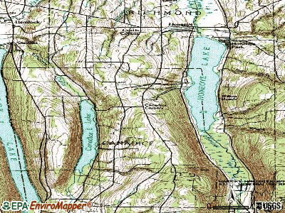 Canadice topographic map