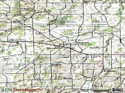 East Bloomfield topographic map