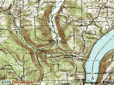 South Bristol topographic map