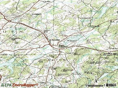 Chester topographic map