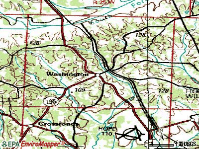 Washington topographic map