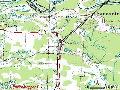 Watson topographic map