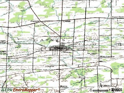Albion topographic map