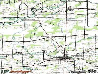 Gaines topographic map