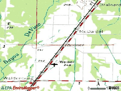 Weiner topographic map