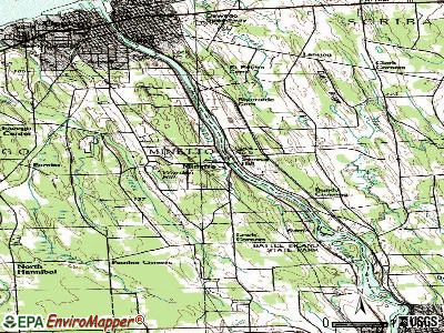 Minetto topographic map