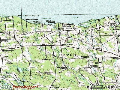 New Haven topographic map