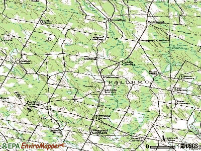 Palermo topographic map