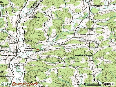 New Lisbon topographic map