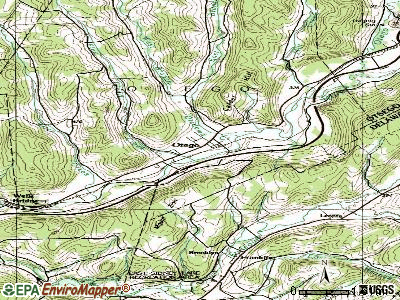Otego topographic map