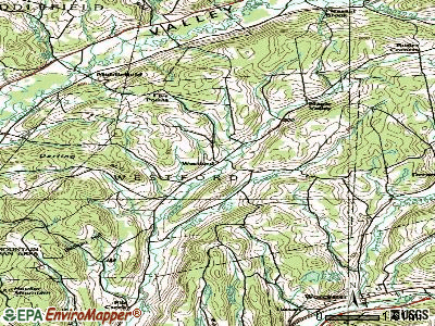 Westford topographic map
