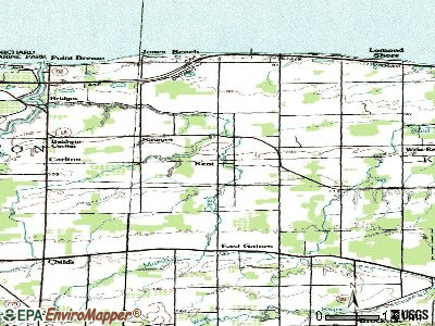 Kent topographic map