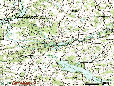 Schaghticoke topographic map