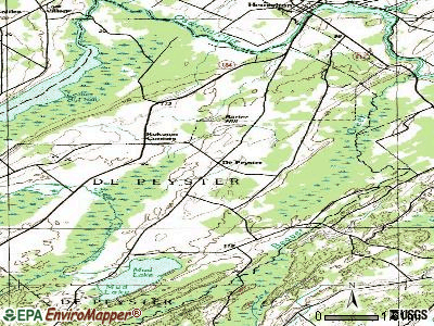 De Peyster topographic map