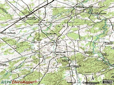 Hermon topographic map