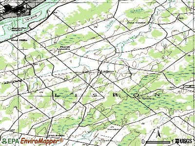 Lisbon topographic map