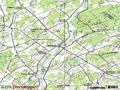 Madrid topographic map
