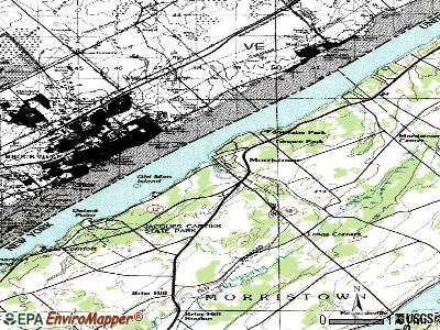 Morristown topographic map