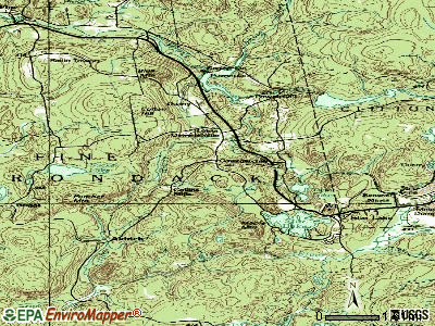 Oswegatchie topographic map