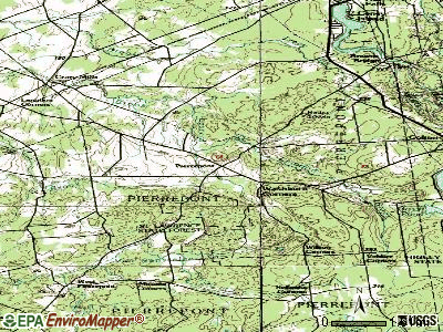 Pierrepont topographic map