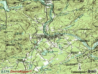 Corinth topographic map
