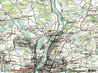 Waterford topographic map