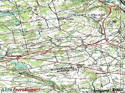 Princetown topographic map