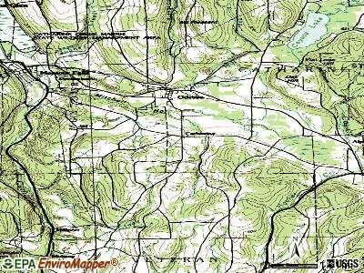 Catharine topographic map