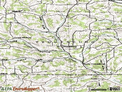 Troupsburg topographic map