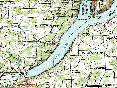 Urbana topographic map