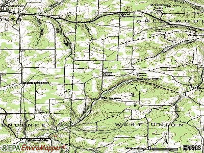 West Union topographic map
