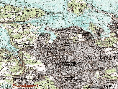 Huntington topographic map