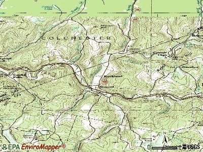 Rockland topographic map