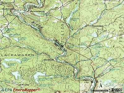 Tusten topographic map