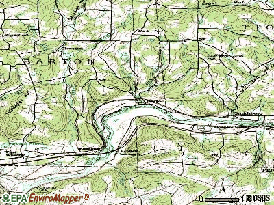 Barton topographic map
