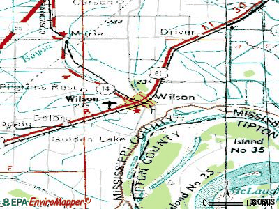 Wilson topographic map
