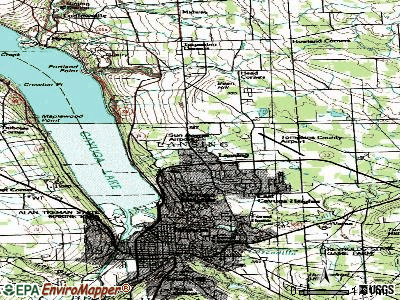 Lansing topographic map