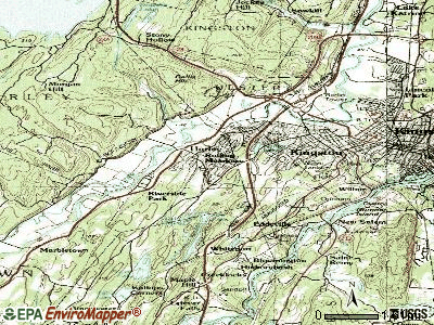 Hurley topographic map