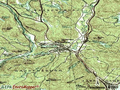 Warrensburg topographic map