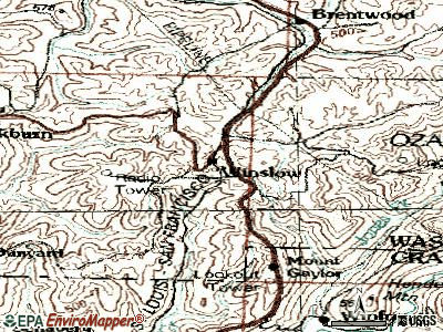 Winslow topographic map