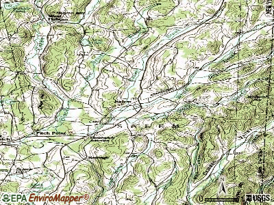 Salem topographic map