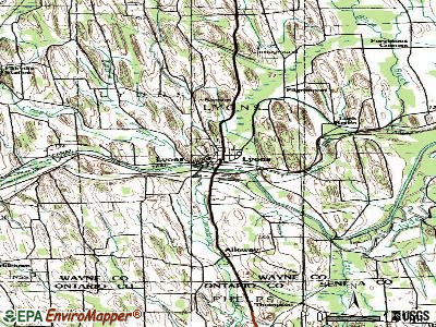 Lyons topographic map