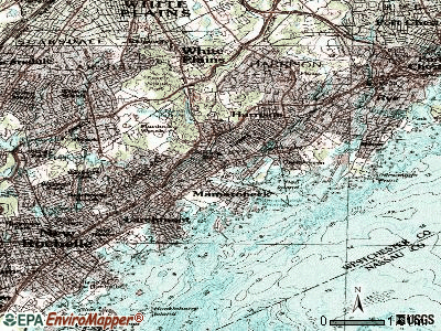 Mamaroneck topographic map