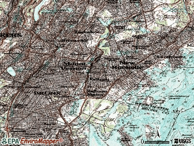 Pelham topographic map